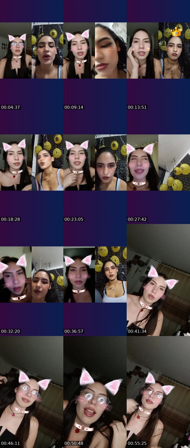Contact-sheet preview of 🦋💫 Mila_22's Liveme recording