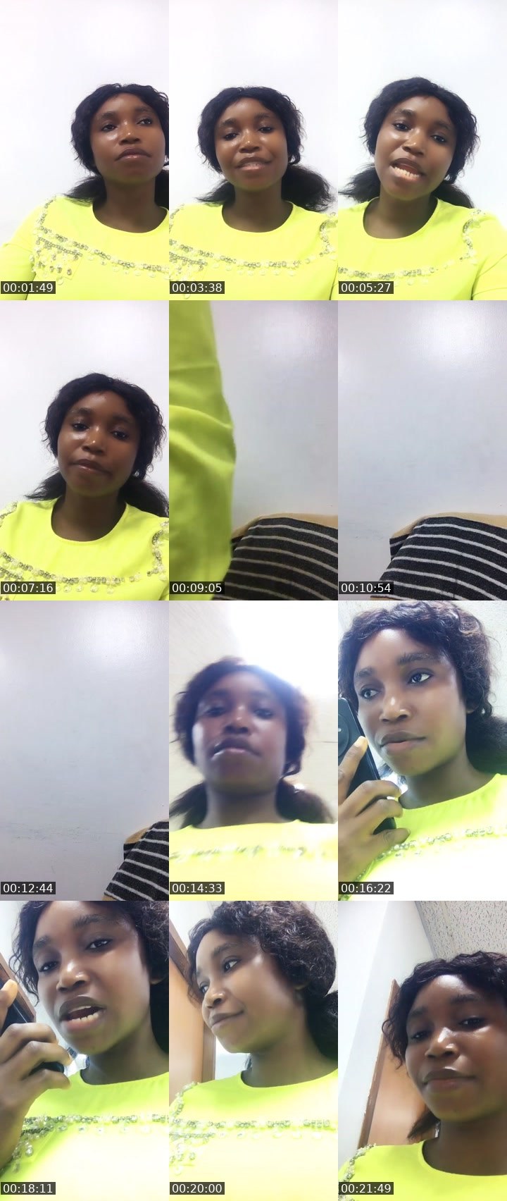 Contact-sheet preview of Solana 😚😚's Liveme recording