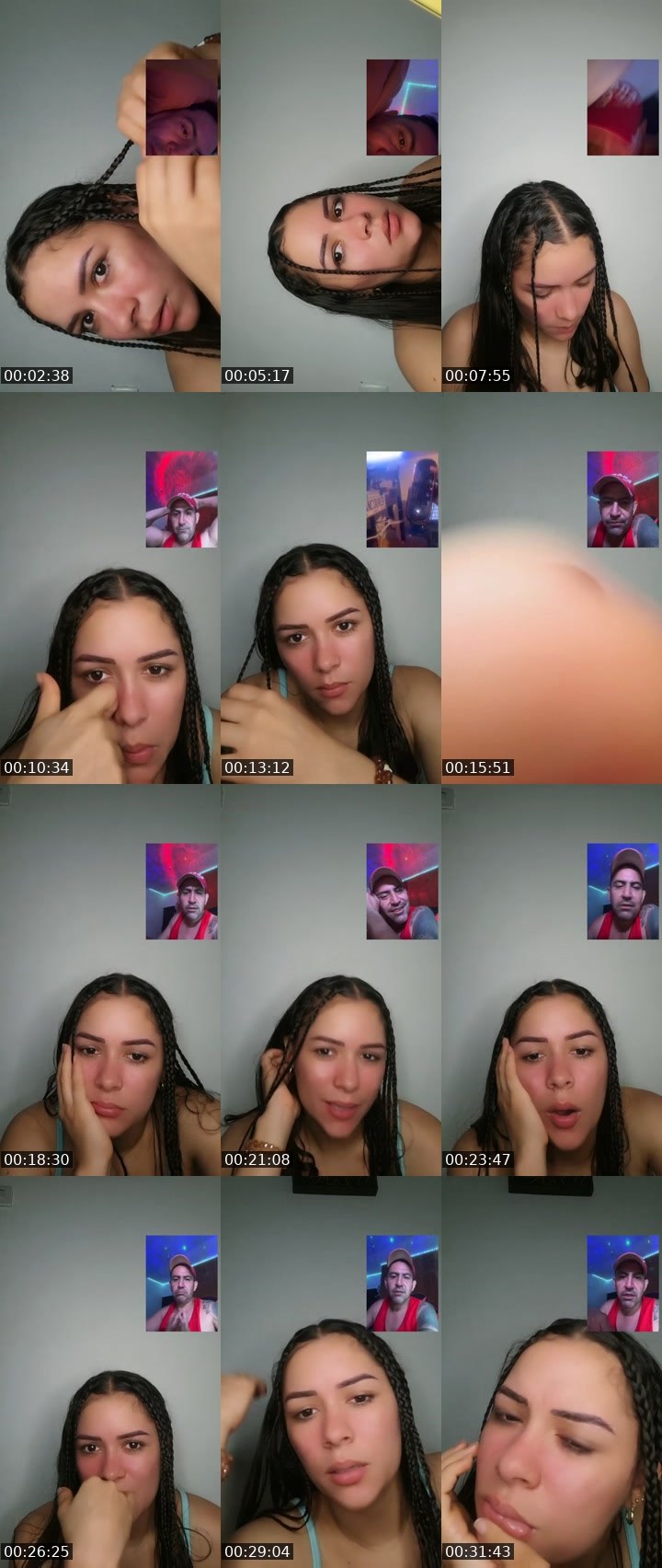 Contact-sheet preview of Blanquitaa😈🙂's Liveme recording