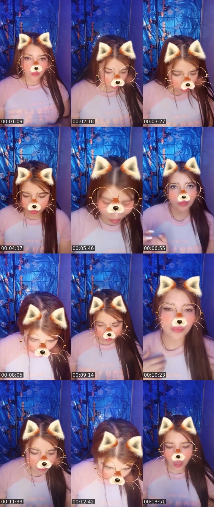 Contact-sheet preview of 🌐Ⓝⓐⓣⓐ's Liveme recording