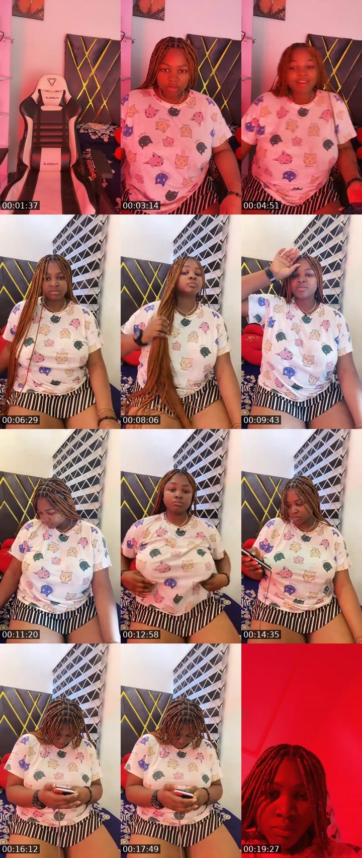 Contact-sheet preview of Royal Thickum's Liveme recording