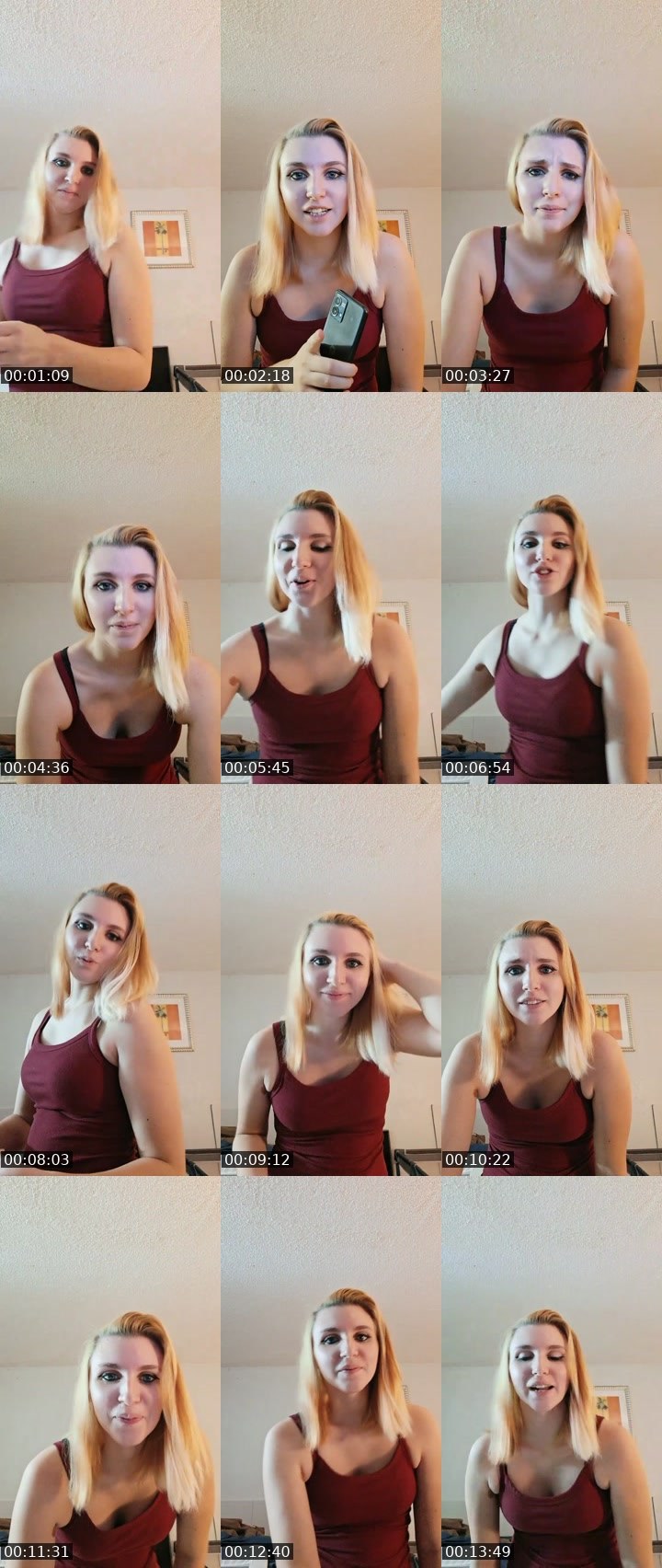 Contact-sheet preview of nikki😘's Liveme recording