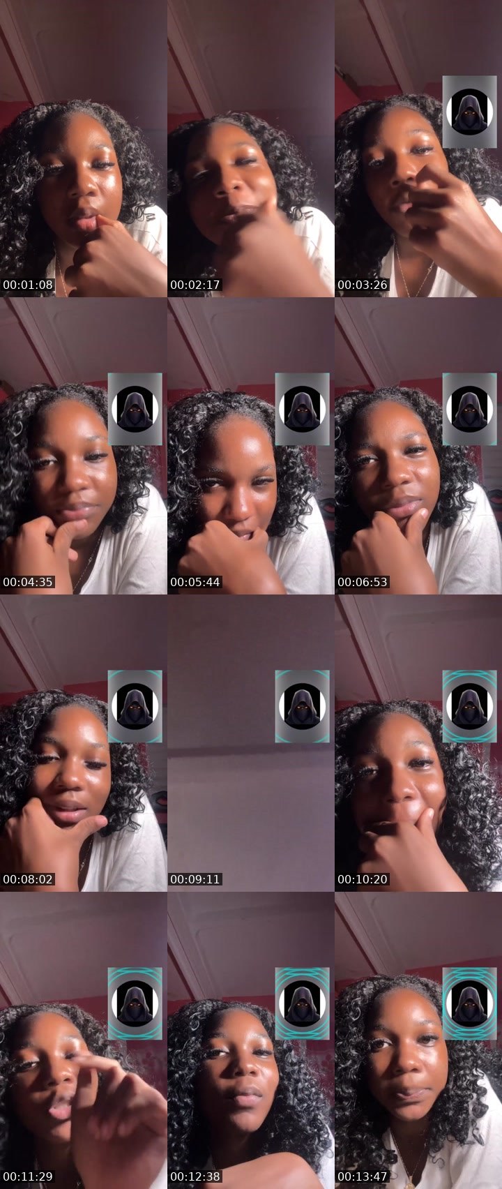 Contact-sheet preview of Kaya😍's Liveme recording