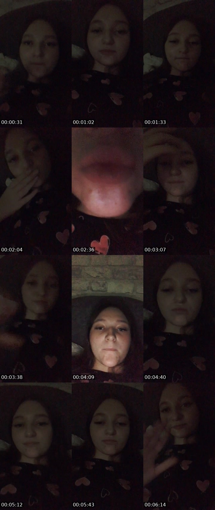 Contact-sheet preview of Ксения's Liveme recording