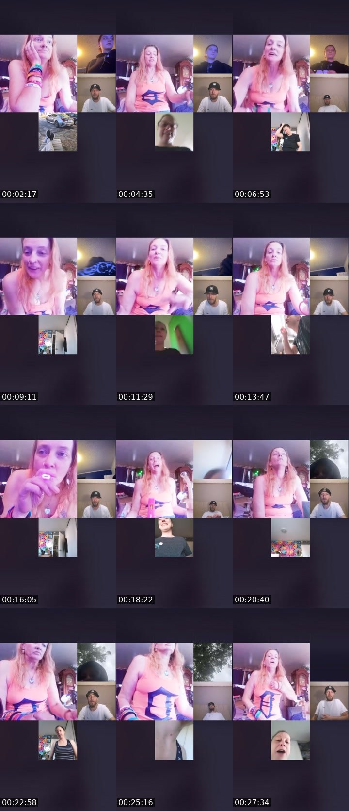 Contact-sheet preview of MamaGr33n ✨💚🌬's Liveme recording