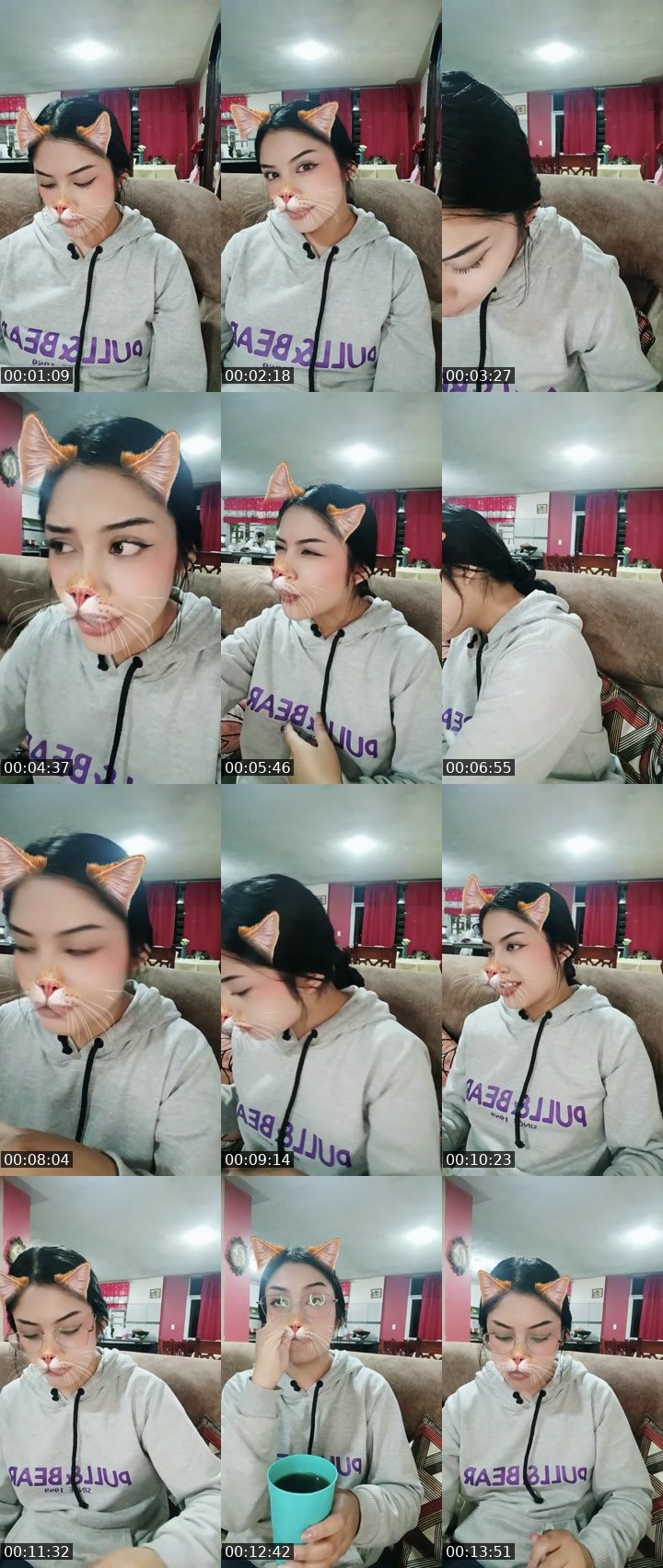 Contact-sheet preview of 🫧🫠ROSA🕶🧸's Liveme recording