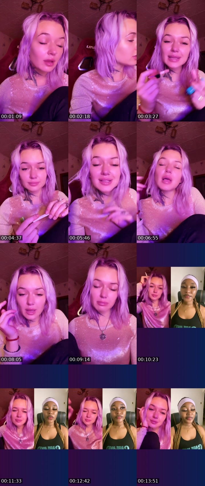 Contact-sheet preview of 🎟️😈ⱮɆ₴₴₳Ⱡł₦₳ 🎟️🫦's Liveme recording