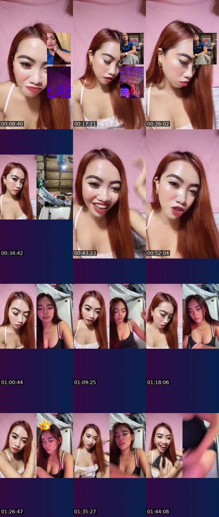 Contact-sheet preview of 👸Aravielle🌙's Liveme recording
