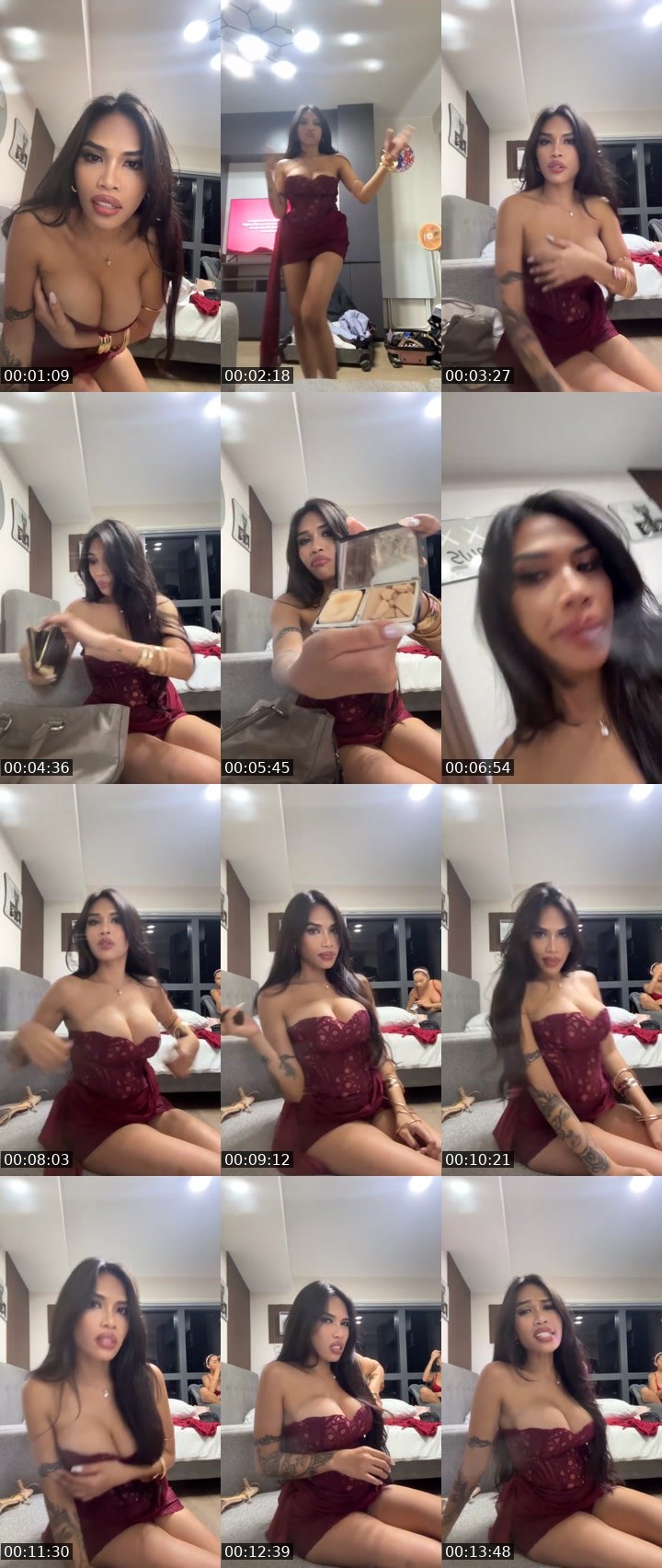Contact-sheet preview of Hanni🫶🏻's Liveme recording