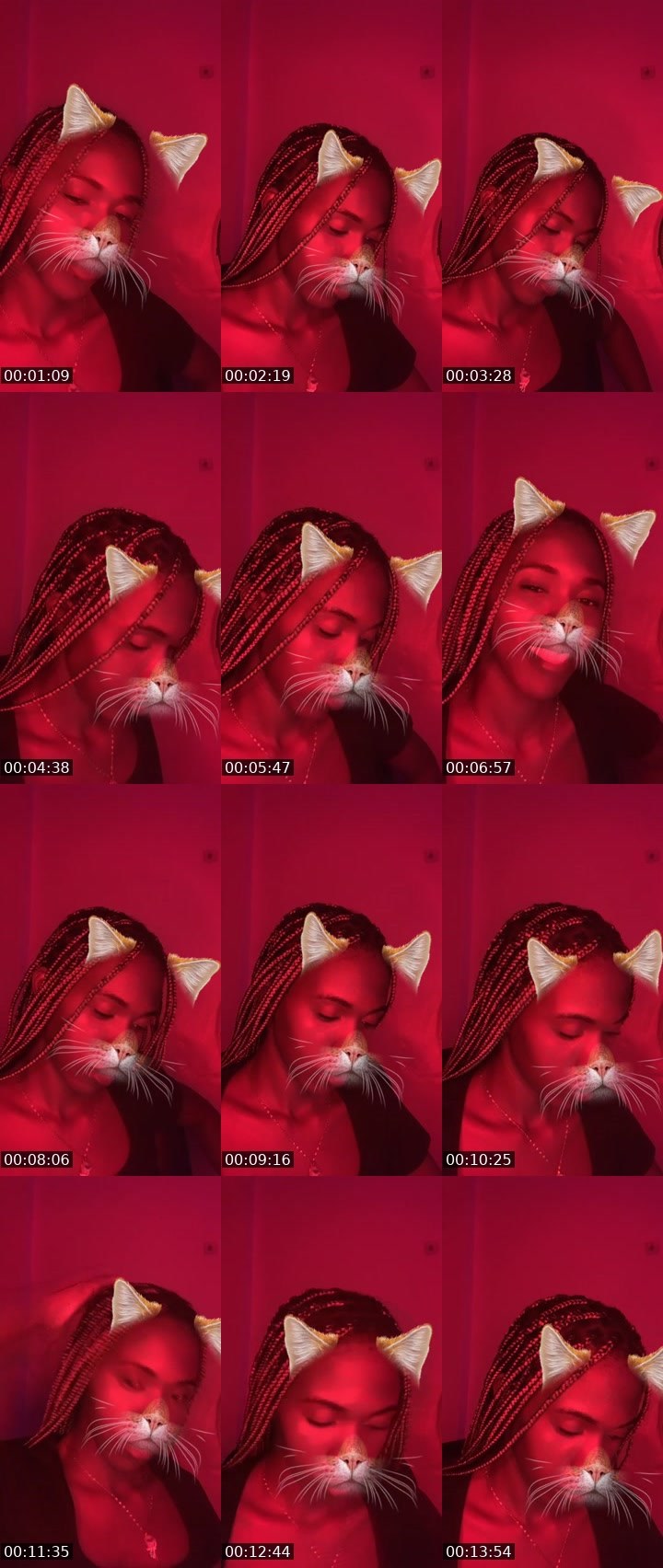 Contact-sheet preview of 🍷🍇JAYde🍫's Liveme recording