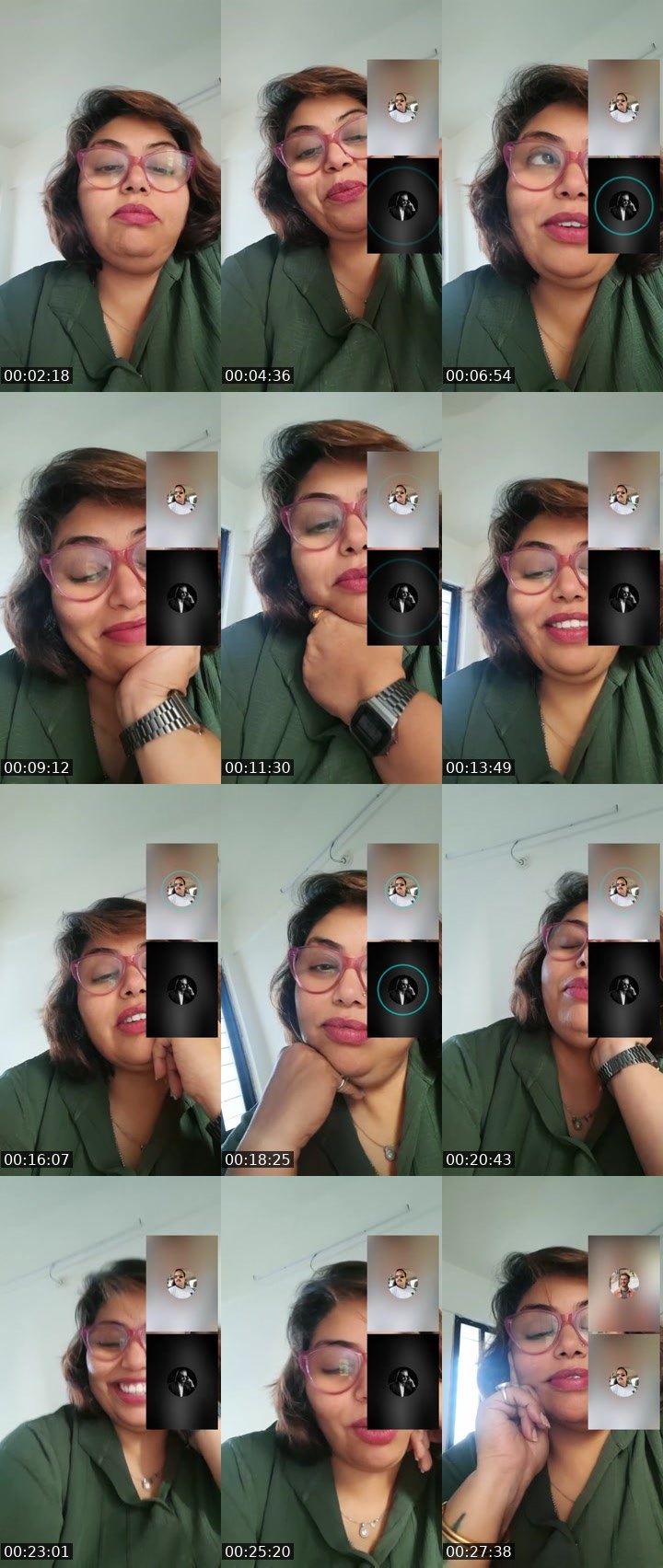 Contact-sheet preview of Believe in urself's Liveme recording
