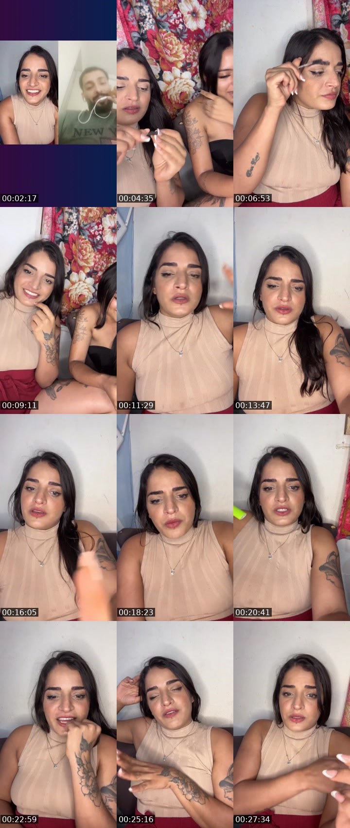 Contact-sheet preview of Manuelaoliver🇧🇷's Liveme recording