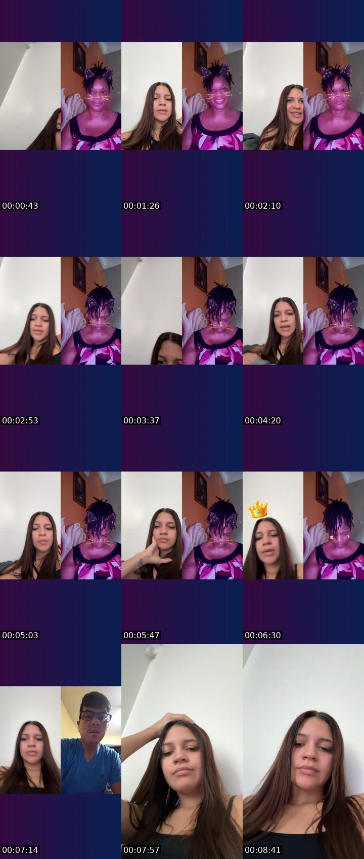 Contact-sheet preview of 𝓎 🐆's Liveme recording