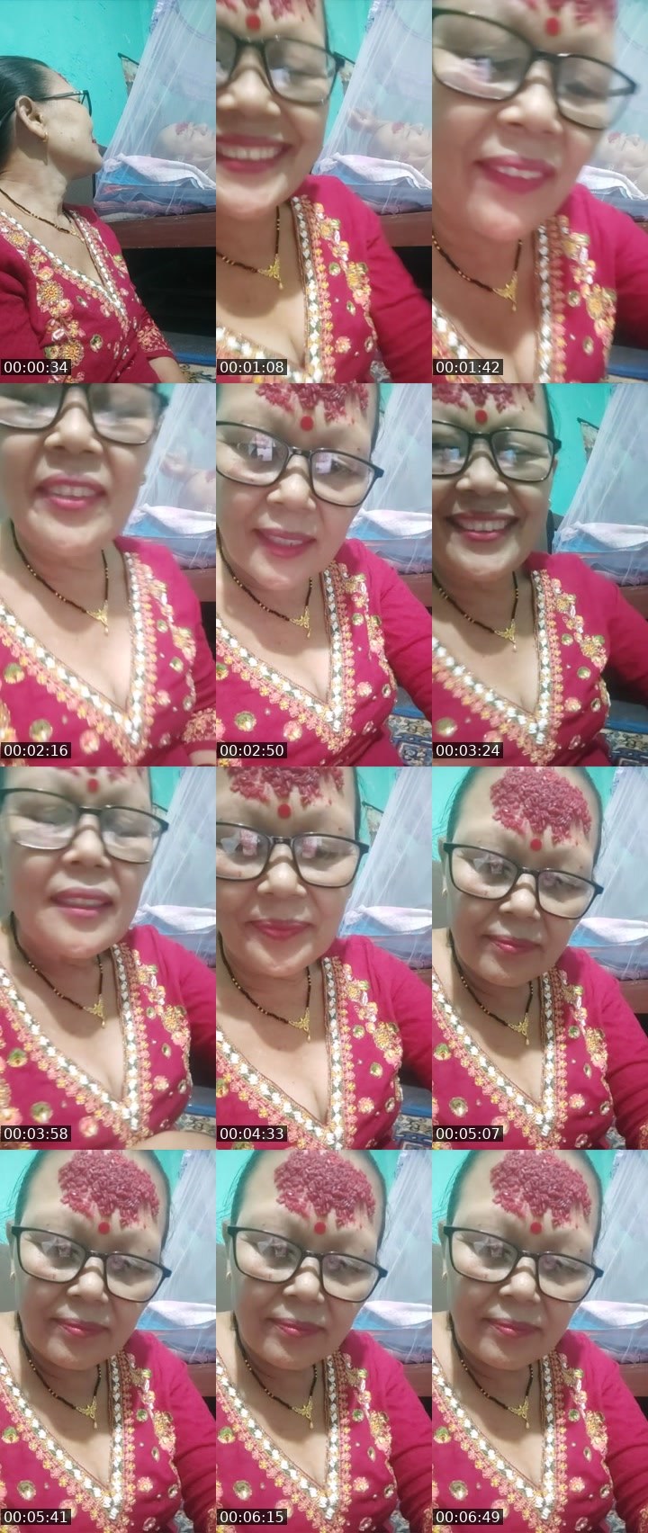 Contact-sheet preview of Gita Shrestha's Liveme recording