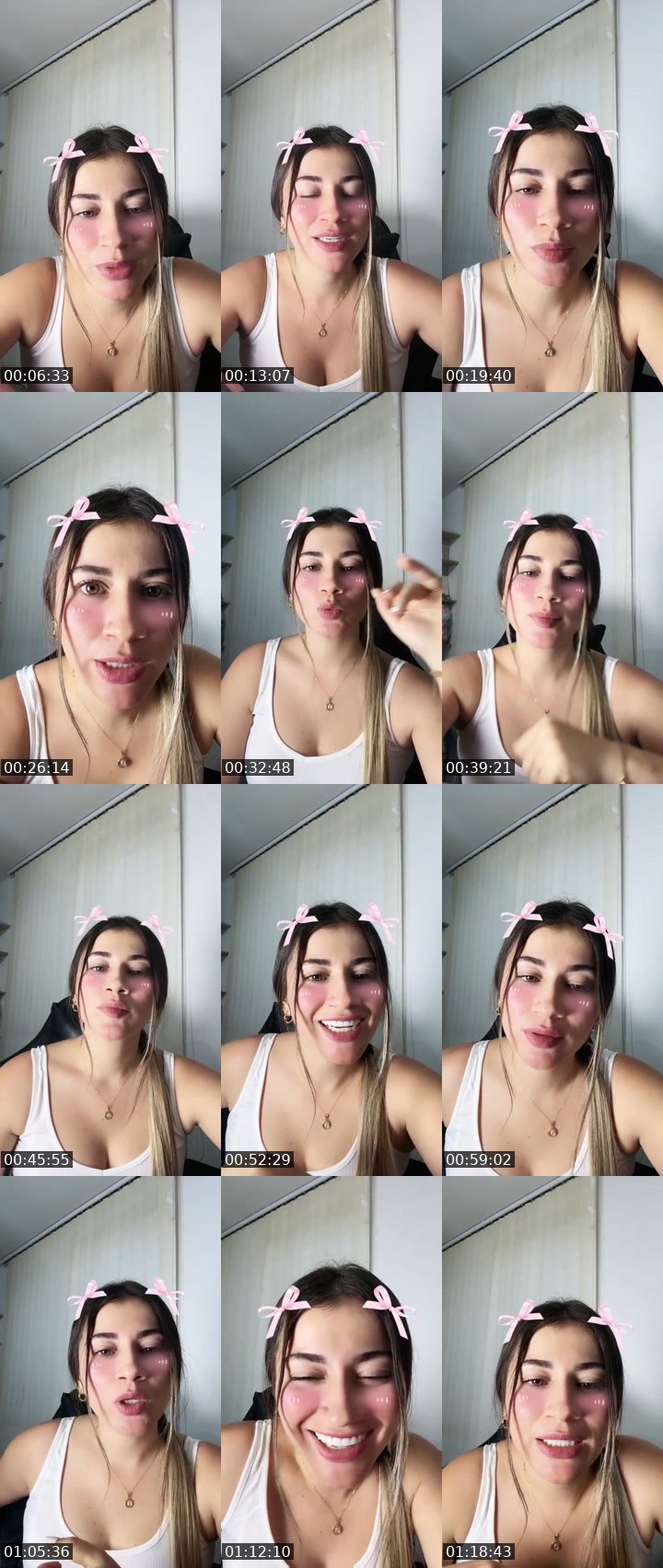 Contact-sheet preview of Kata🫧💕✨'s Liveme recording
