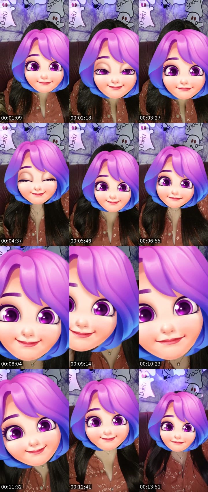 Contact-sheet preview of 🩷𝐙ue🧸🪽's Liveme recording