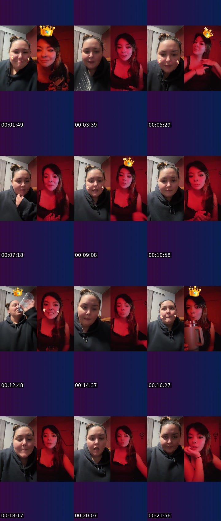 Contact-sheet preview of Fairy360's Liveme recording