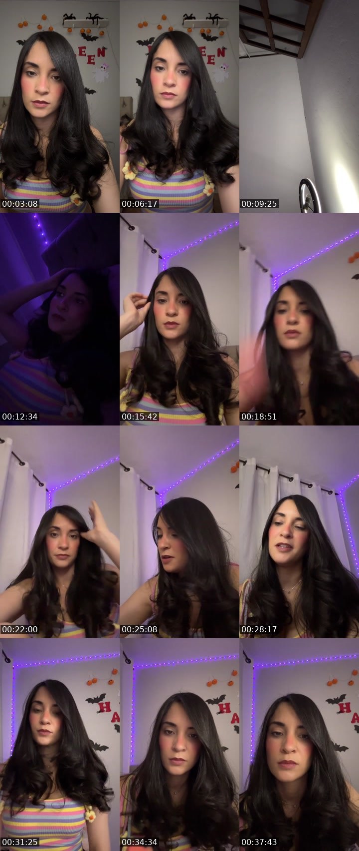Contact-sheet preview of 🫧🐆Mandy 🧸✨'s Liveme recording