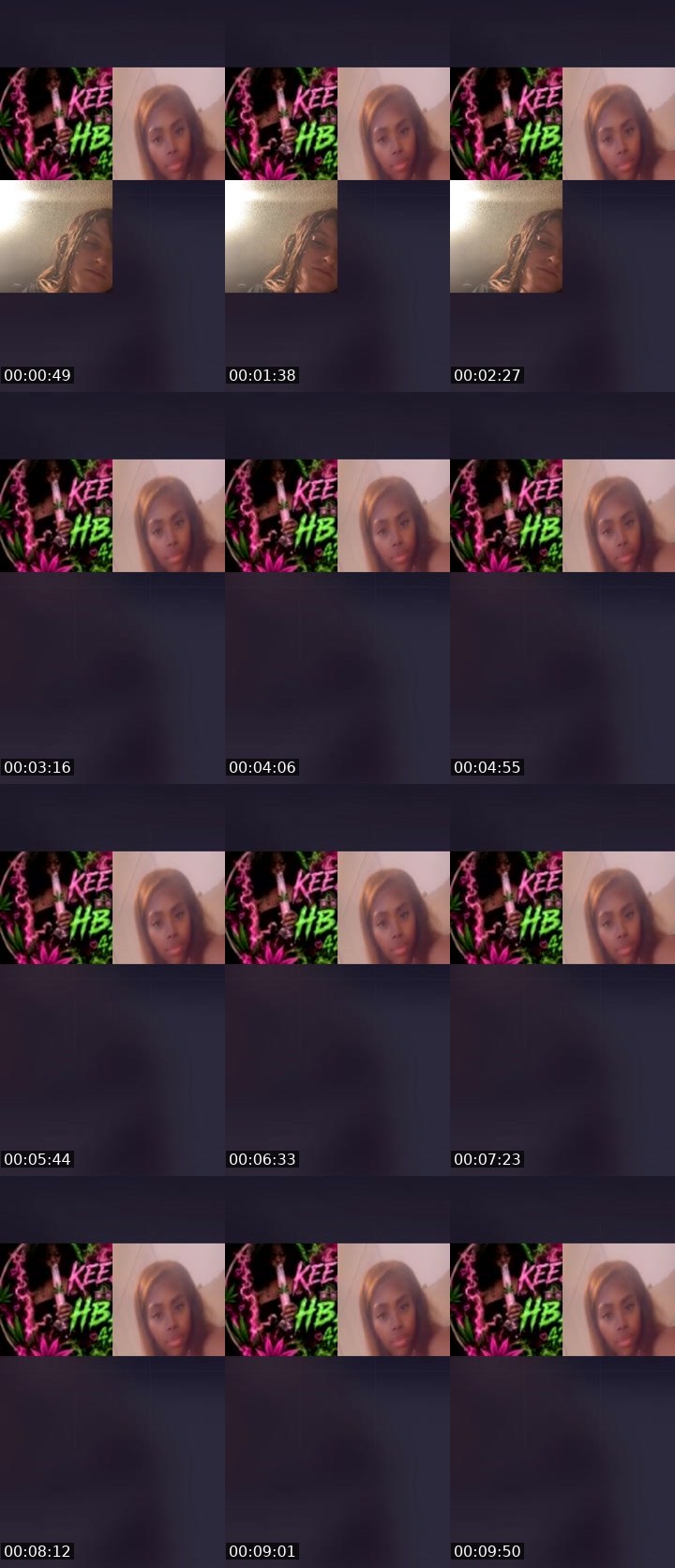 Contact-sheet preview of KEEZY🏚️HBIC's Liveme recording