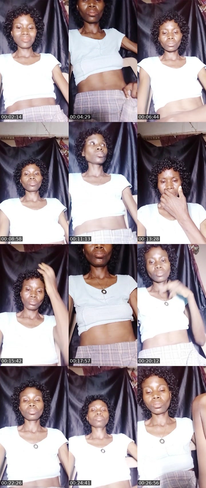 Contact-sheet preview of pretty slim's Liveme recording