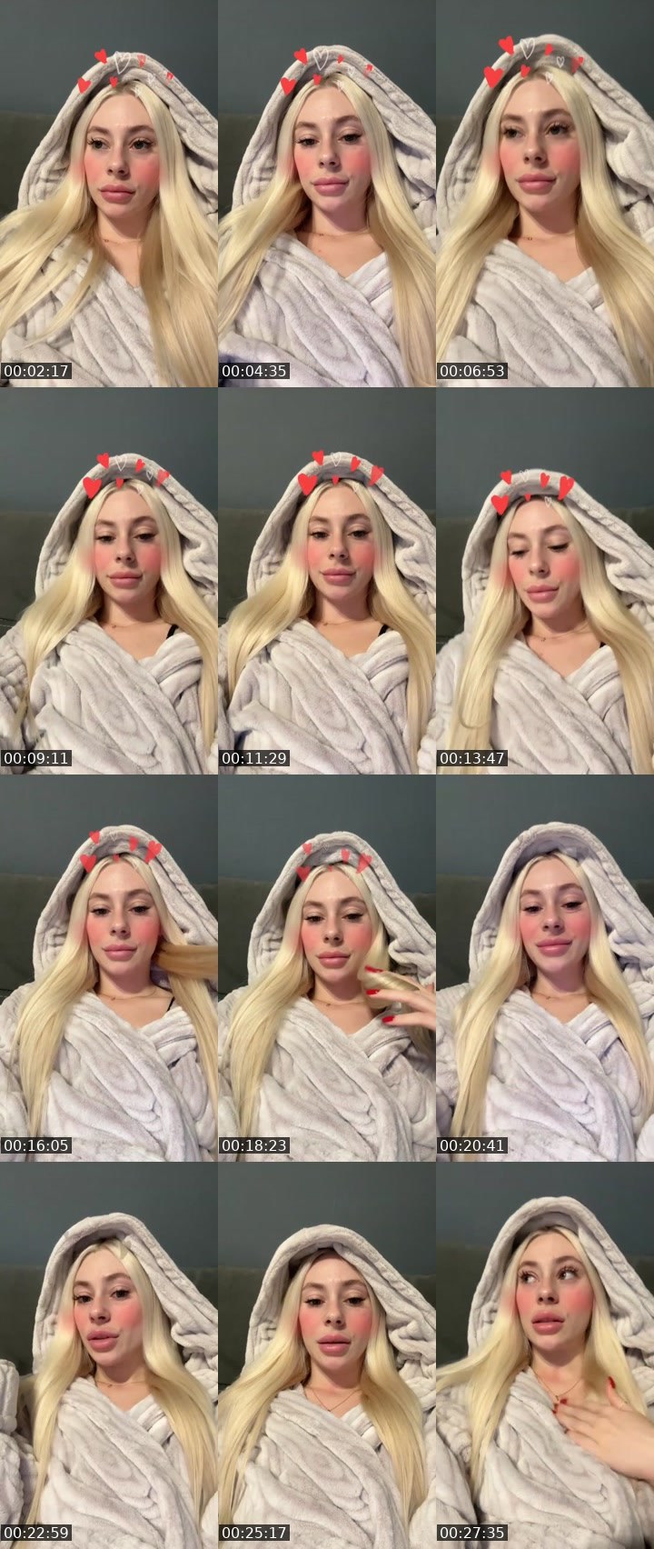 Contact-sheet preview of lubasha_12🇺🇦's Liveme recording