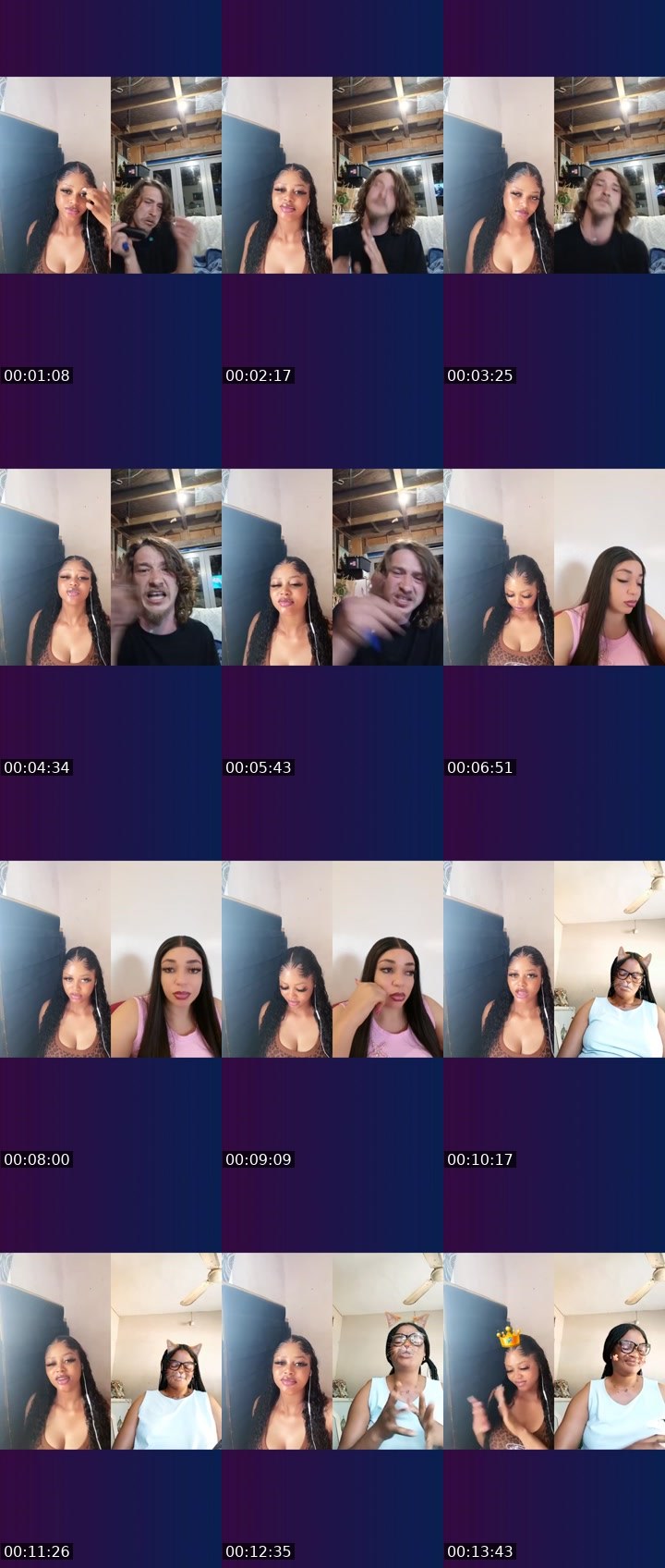 Contact-sheet preview of 🪽CAPRICORN🌟's Liveme recording