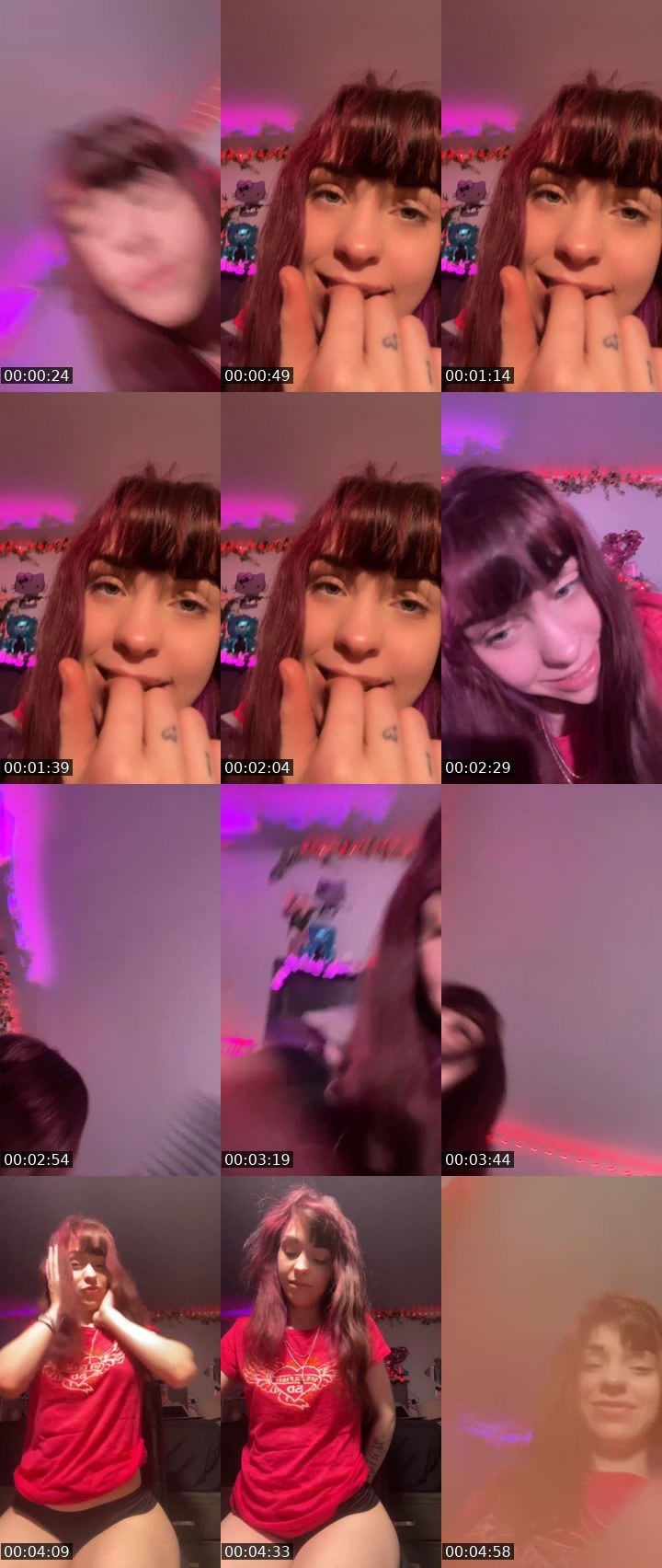 Contact-sheet preview of 𝕄𝕒𝕞𝕚𝕟𝕒𝕕𝕪𝕒♊︎'s Liveme recording