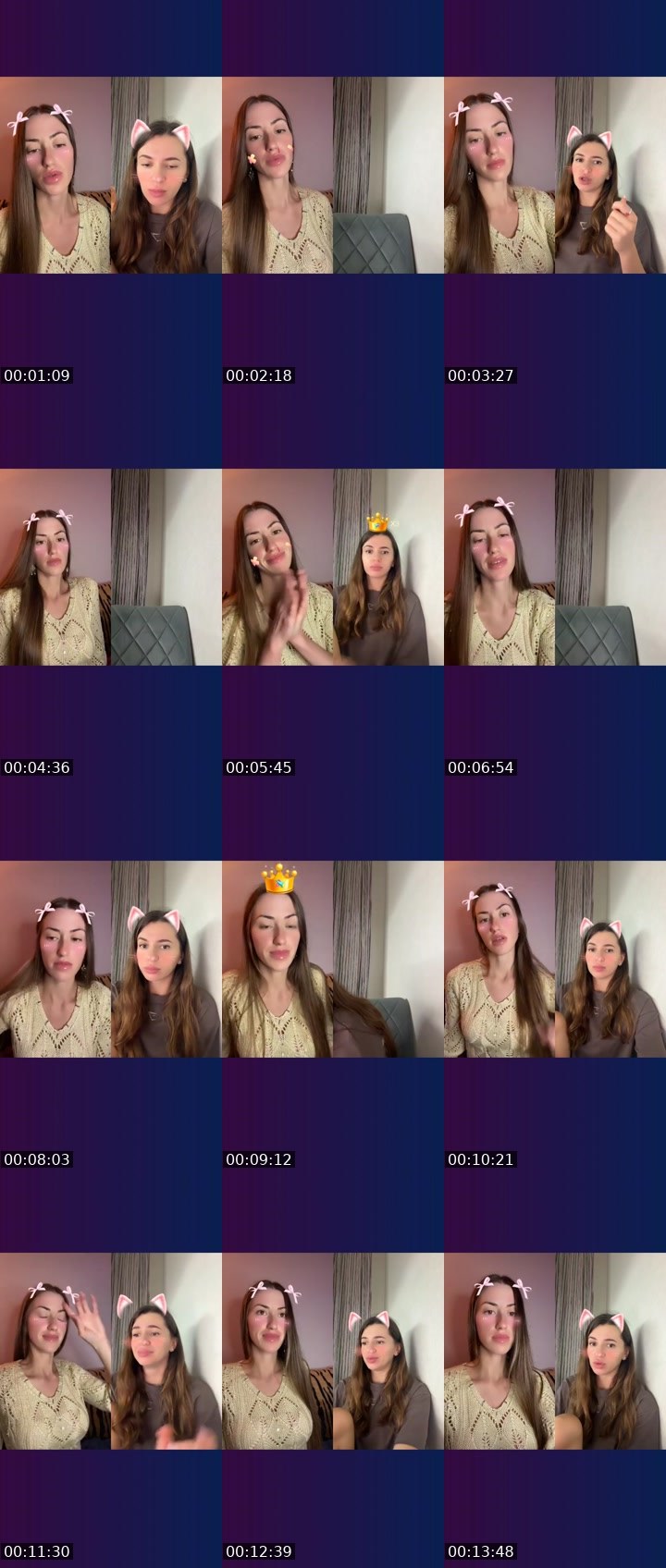 Contact-sheet preview of Lily🪷💕's Liveme recording