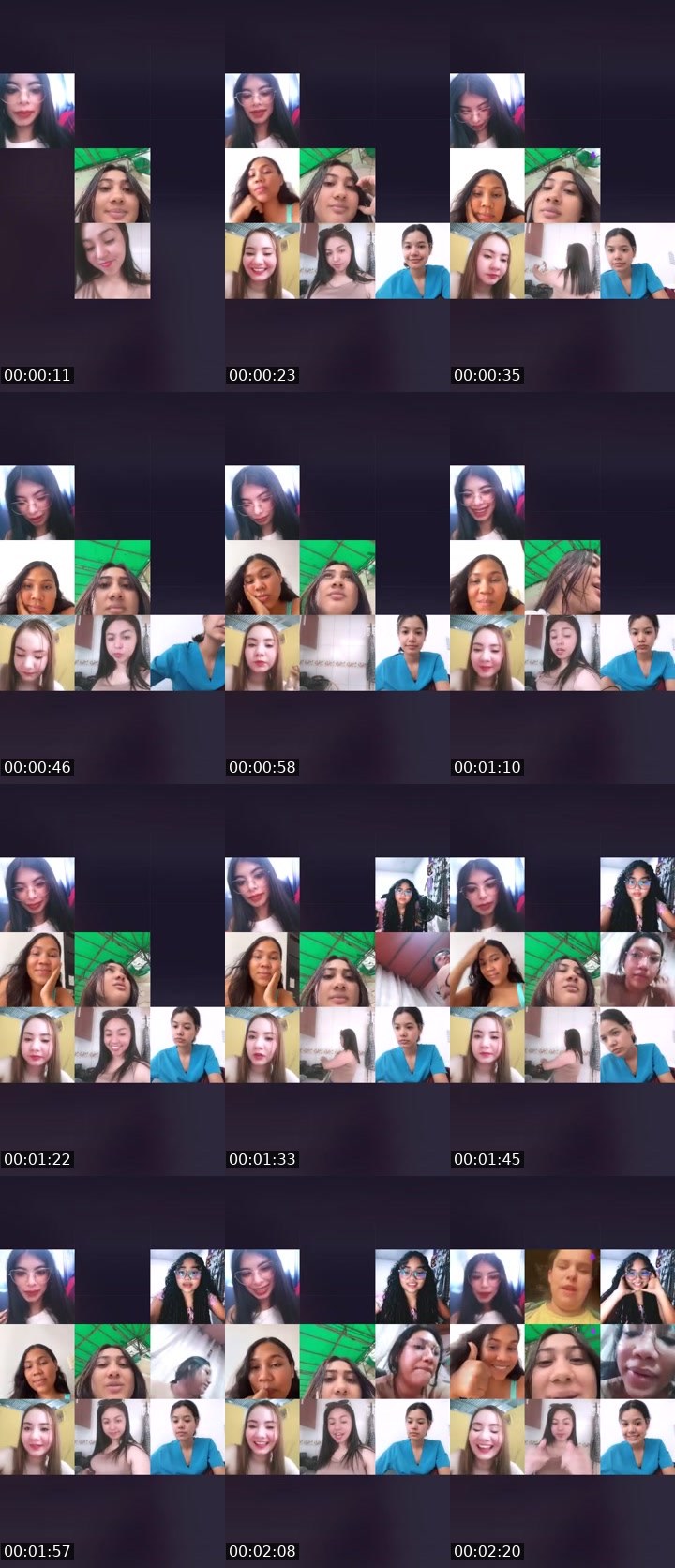 Contact-sheet preview of 🦂RosJaick 🫧🧸's Liveme recording