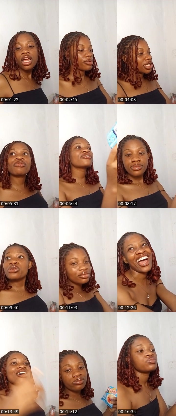 Contact-sheet preview of 🏦Fibi ❤️‍🔥🍭's Liveme recording