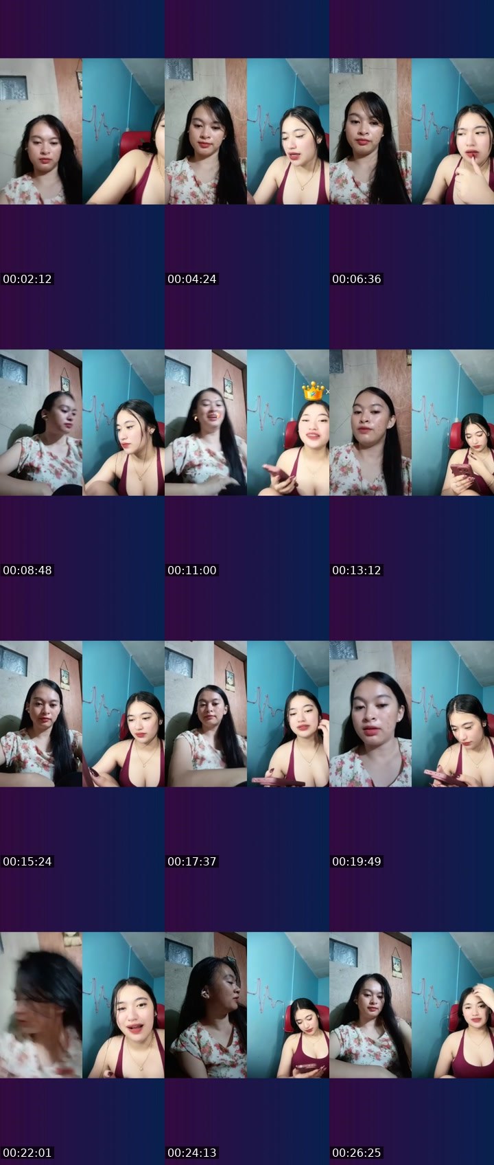 Contact-sheet preview of 🔹♛Smiliຖg♛💙's Liveme recording