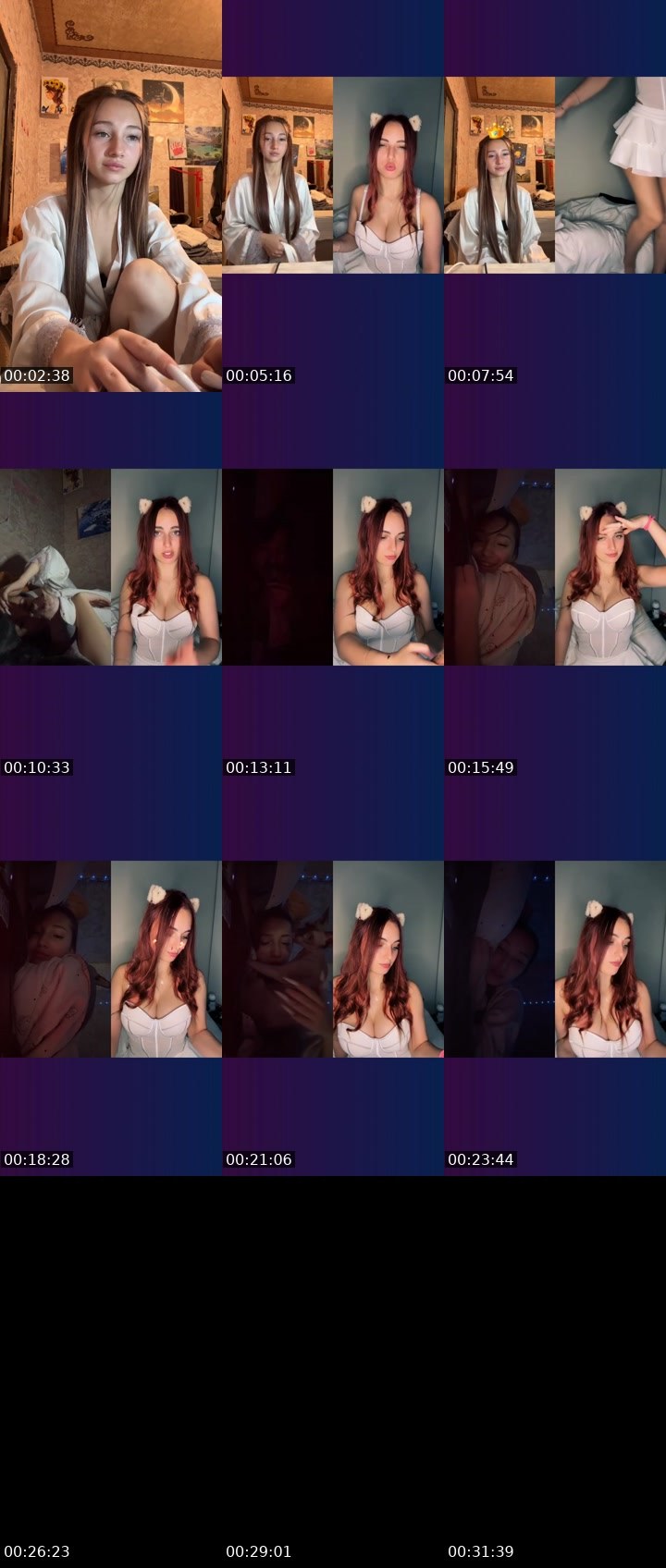Contact-sheet preview of Conera_baby🐾's Liveme recording