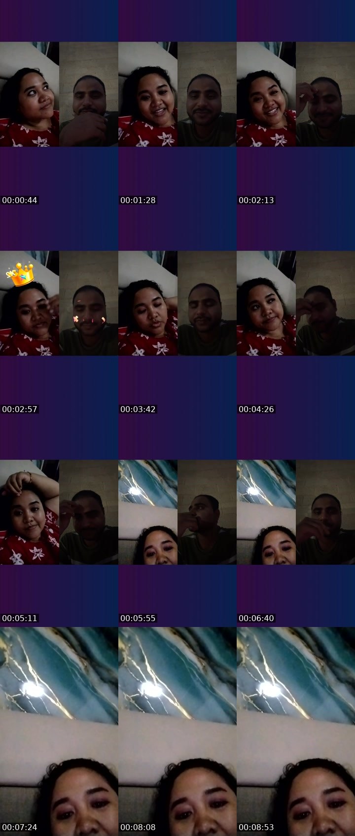 Contact-sheet preview of Zia 🫦❤️‍🔥's Liveme recording