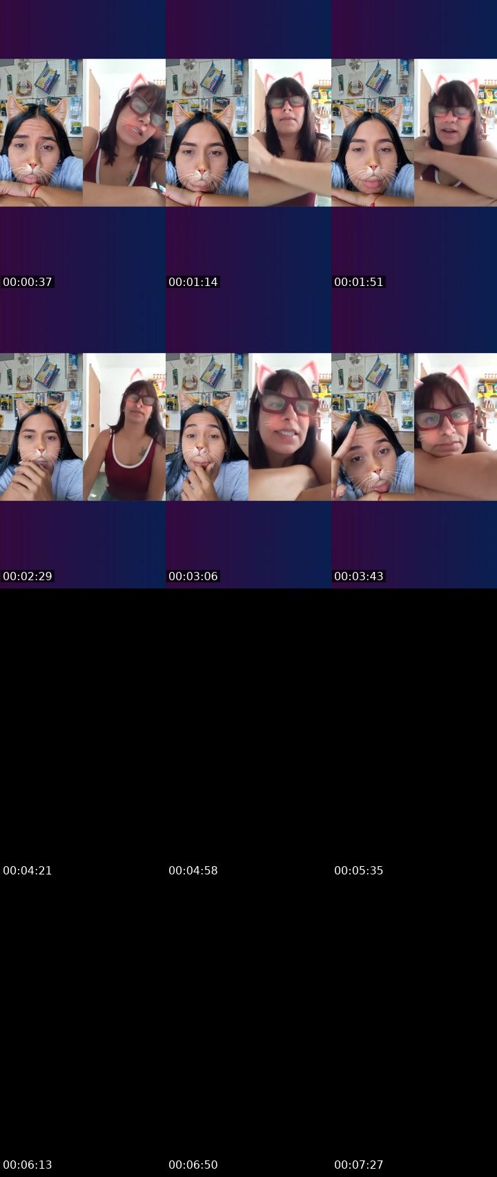 Contact-sheet preview of 👑⃤Naza 🌙🪐's Liveme recording