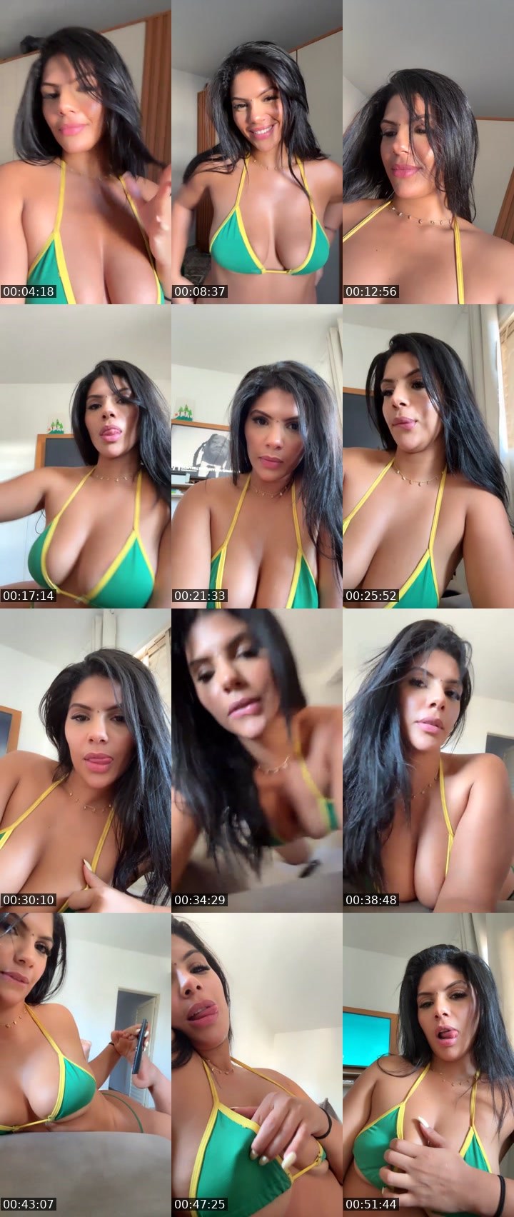 Contact-sheet preview of Bella🌊👄's Liveme recording
