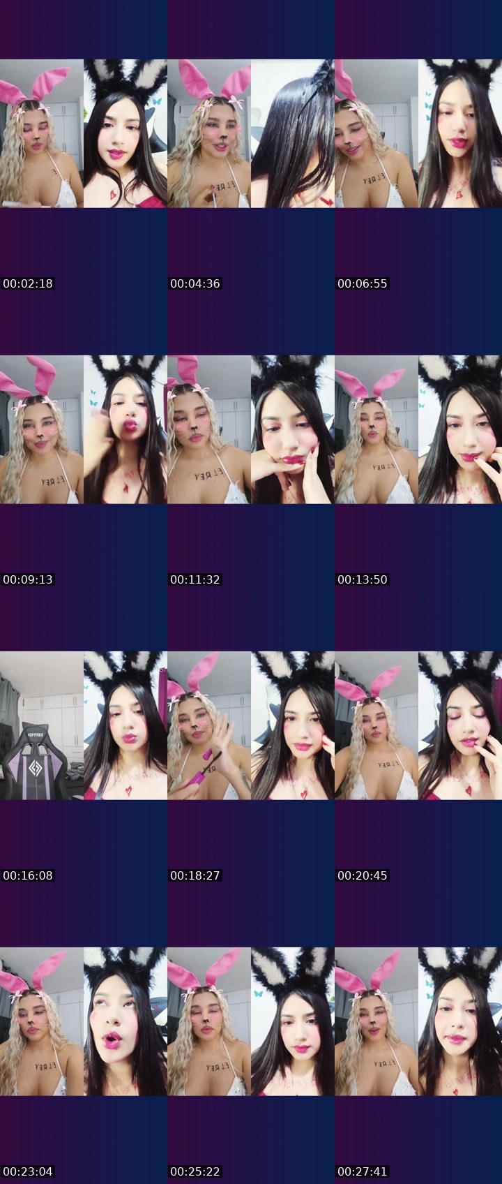 Contact-sheet preview of 👑⃤Queenlinda💎's Liveme recording