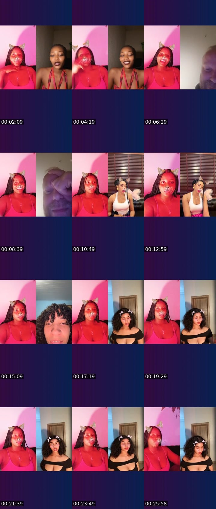 Contact-sheet preview of 21k🕷NxtPromzy🦍's Liveme recording