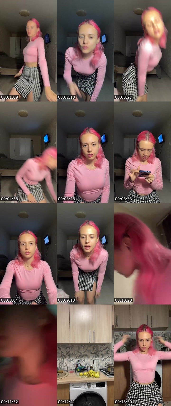 Contact-sheet preview of Olya_Pink🎀21К💎🙏's Liveme recording