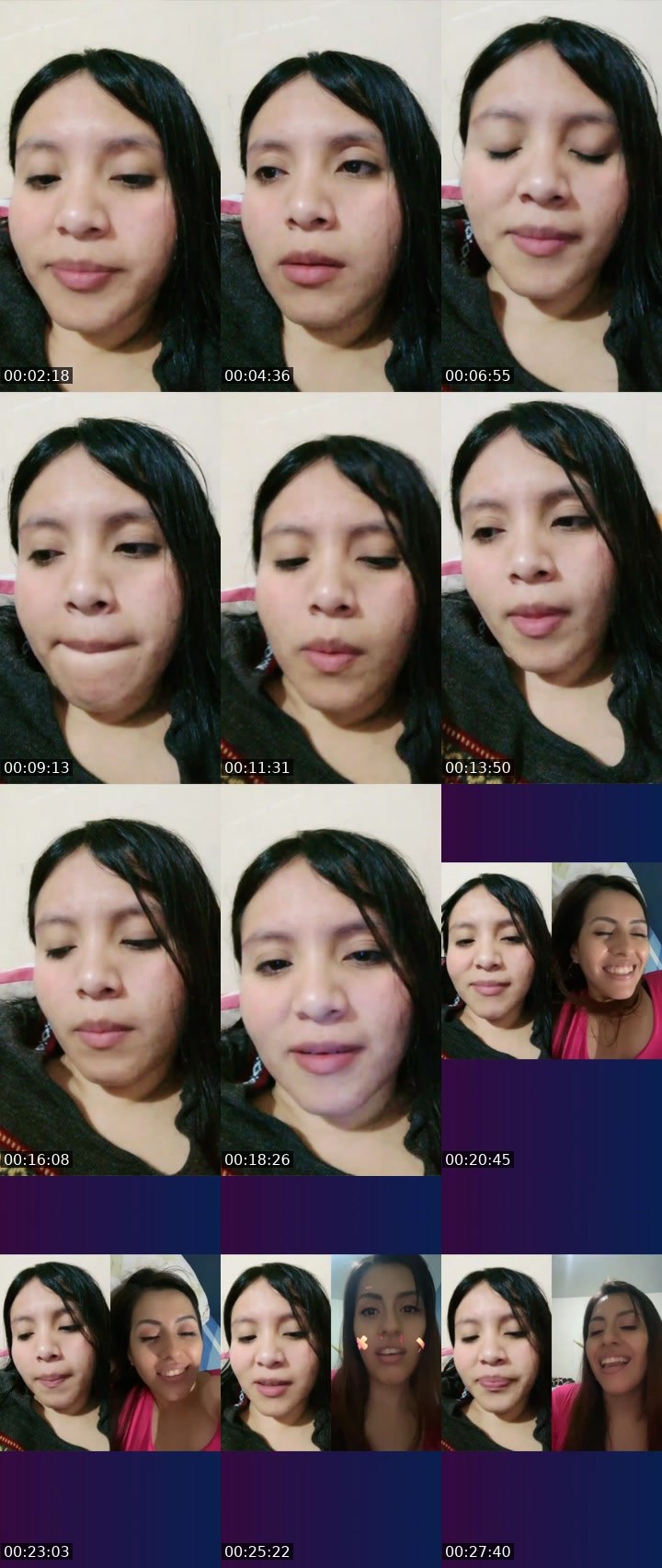 Contact-sheet preview of Karo🎭Ⓡ's Liveme recording