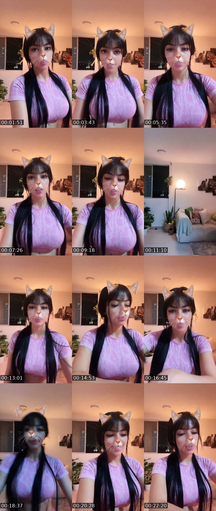 Contact-sheet preview of 🌐 ѧ𝑘ᵃ𝗇ₑ 🕷️ྀི's Liveme recording