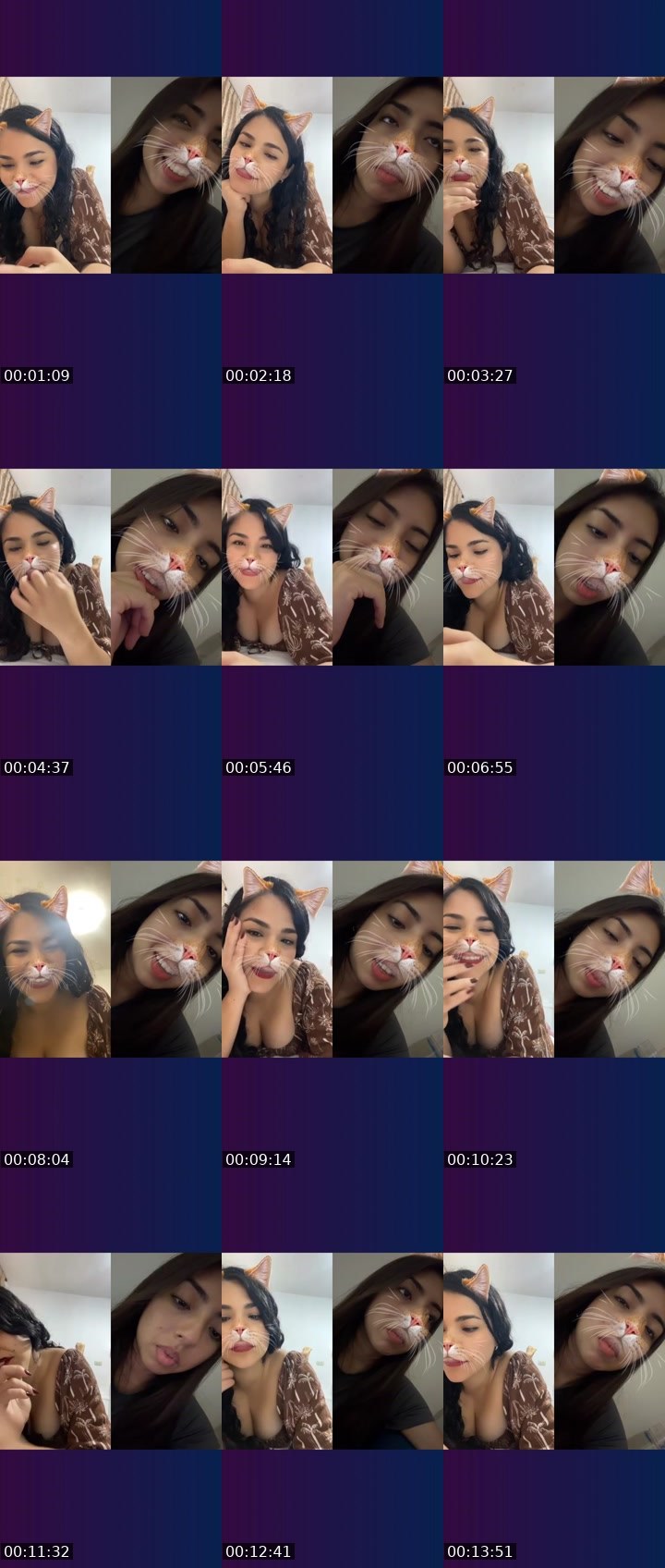 Contact-sheet preview of 🌐Paola🧸👻♥️'s Liveme recording