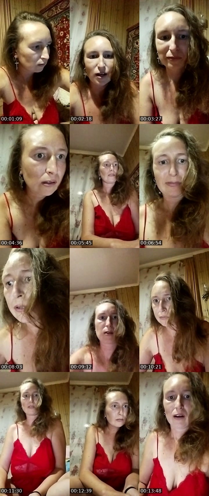 Contact-sheet preview of Sweetylady's Liveme recording
