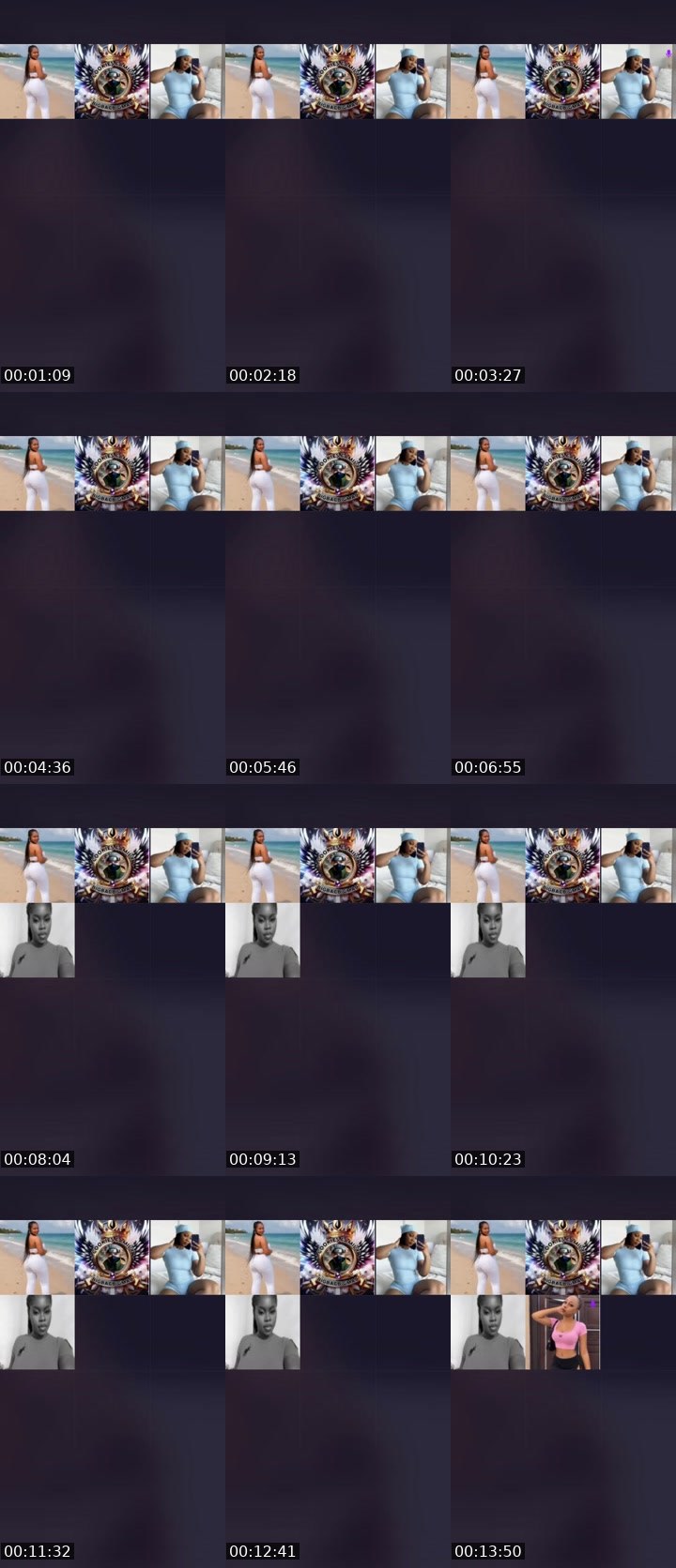 Contact-sheet preview of 🍕Mira💦 💤's Liveme recording