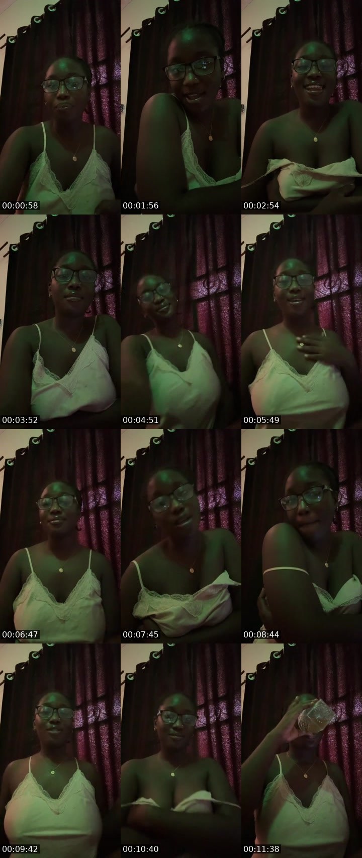 Contact-sheet preview of Black mistress😈❤️'s Liveme recording
