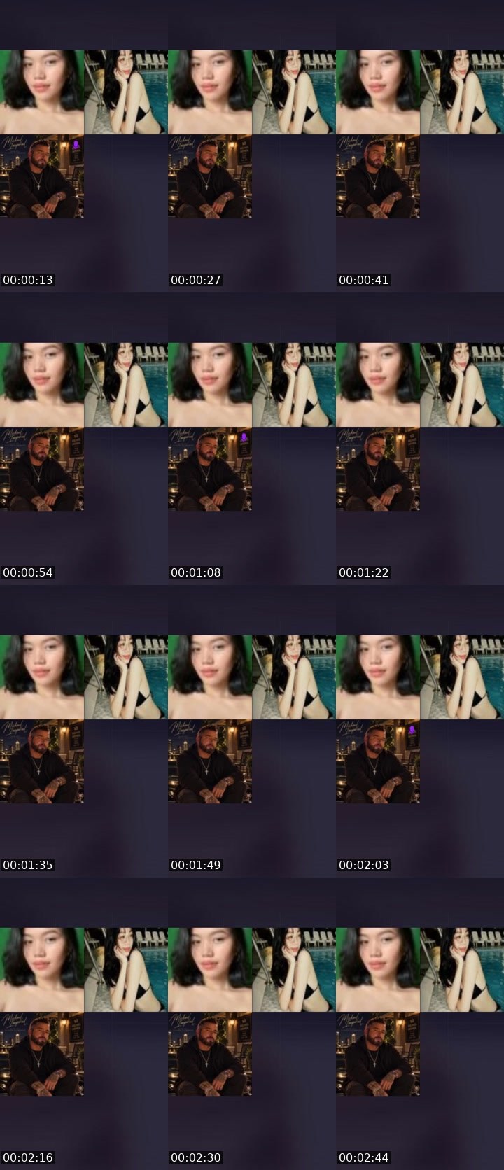 Contact-sheet preview of 19k👸Cyy🐝's Liveme recording