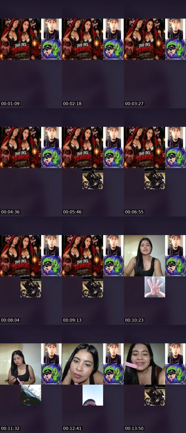 Contact-sheet preview of 🌐Daeys💫's Liveme recording