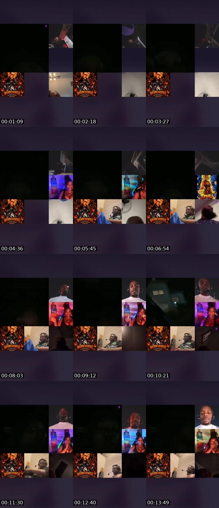 Contact-sheet preview of Ł€Ǥ€ŇĐŞRͩᴇͣᴀʟ𝐿atte's Liveme recording