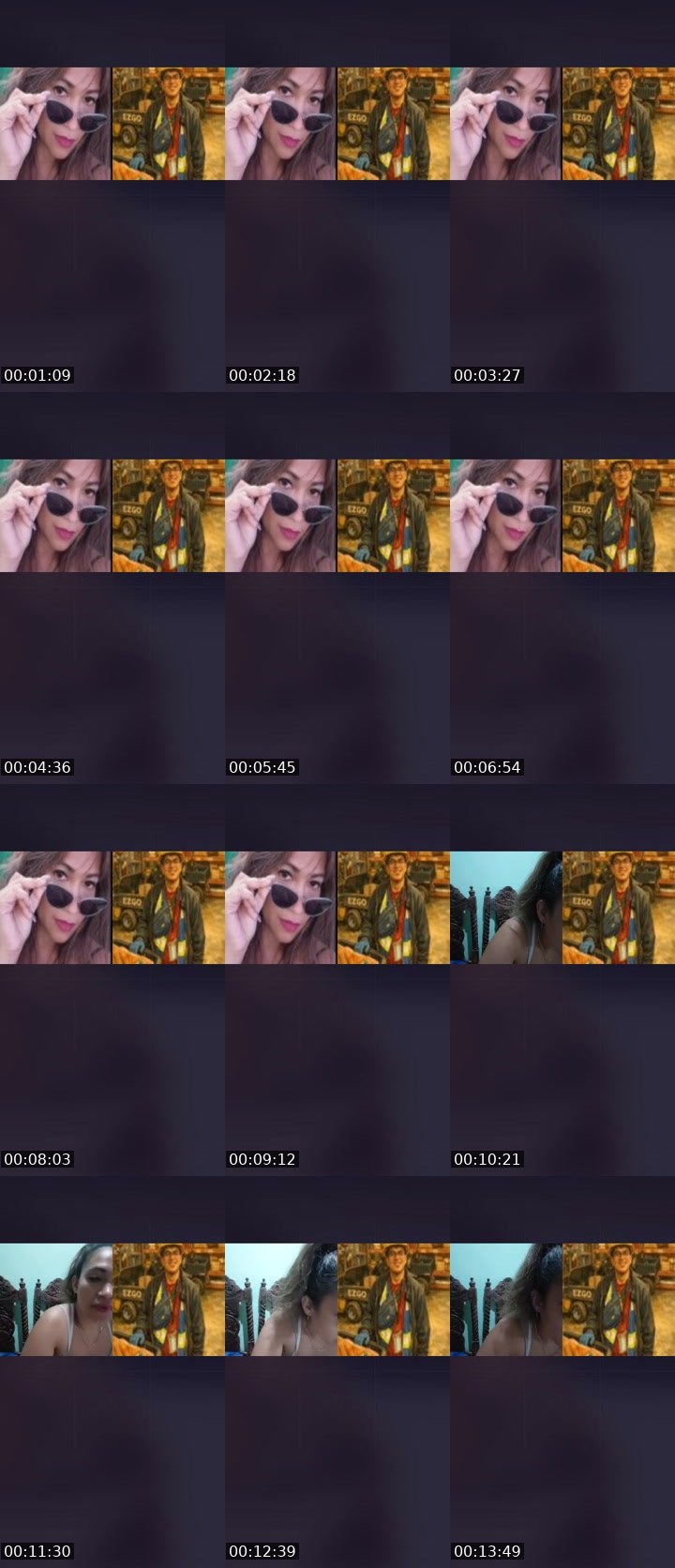 Contact-sheet preview of mªYőĥ🌐iZM's Liveme recording