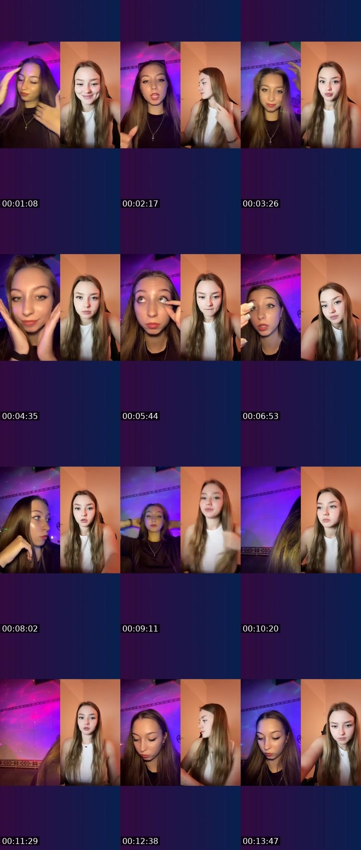 Contact-sheet preview of _🇧🇪Rapunzel🇺🇦's Liveme recording