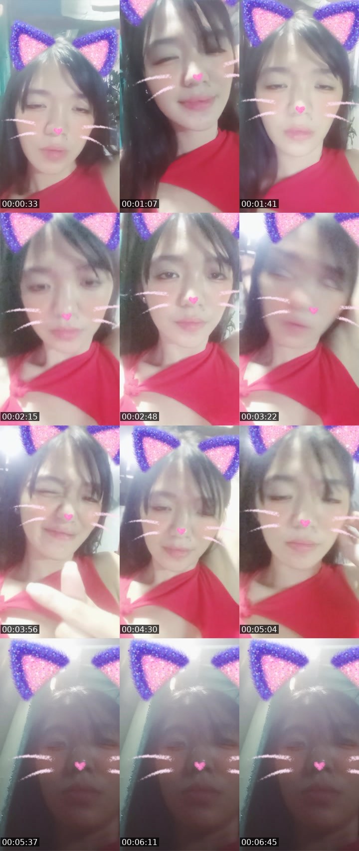 Contact-sheet preview of 👸🏻Narie🫧's Liveme recording